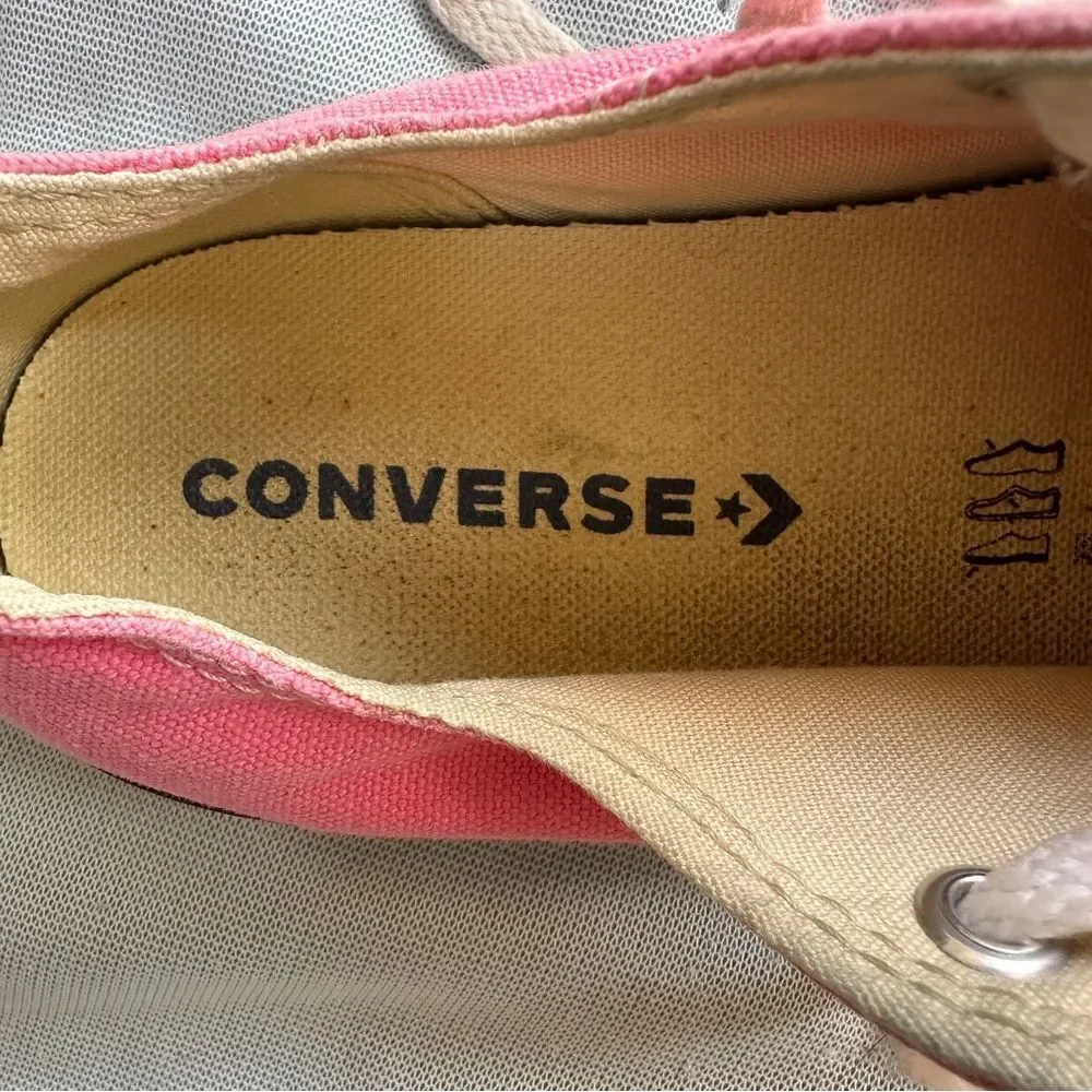 Converse all star kids pink shoes size 3